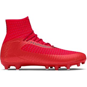 Under Armour Mens Highlight 2 MC Knit Football Cleats - High-Rebound SuperFoam Insole 11.5 Red-Black