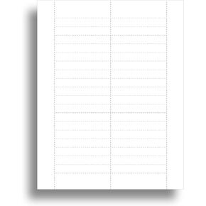 1/3 Cut File Folder Tab Inserts - White Hanging File Folder Printable Tabs for Inkjet & Laser Printers - 36 per Sheet - 10 Sheets / 360 Printable File Folder Labels