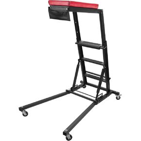 Performance Tool W85038 High Top Adjustable Creeper to Work On Vehicles, Black/Red, 45-66-inch Height