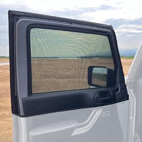 Side Window Sunshade for Jeep Wrangler,Window Screen Window Curtains for Jeep Wrangler TJ JK JL & Gladiator JT,Car Front Window Cover for Camping,2Pack