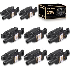 8PCS UF413 Ignition Coil Pack Replacement for Chevy Avalanche Camaro Colorado Express Impala Suburban Tahoe Buick Lacrosse Rainier Cadillac Escalade Pontiac G8 GMC Canyon Envoy