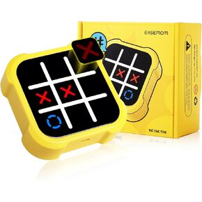 Handheld Electric Puzzle Game Console - Tic Tac Toe Game Educational Road Trip Activities for Kids - Board Games, Juegos para Niños - Ideal Birthday for Kids and Adults