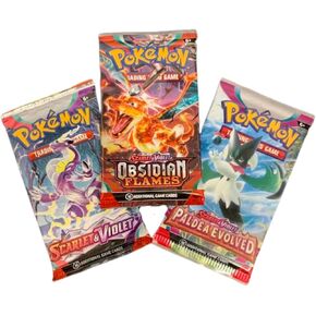 Pokemon Trading Card Game Scarlet & Violet | Random Sealed 3 Booster Pack Lot | 100% Trusted Authentic Product from Pokemon