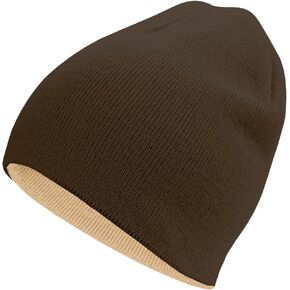 Rosoz Reversible Unisex Knitted Winter Beanie Skull Cuffed Warm Soft Hat for Men and Women Ski Watch Cap