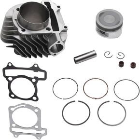 62.5mm Engine Rebuild Kit Barrel Piston Gasket GY6 1P63QML 180cc 200cc SCOOTER QUAD BIKE BUGGY, (XL-GY6-GTK180)