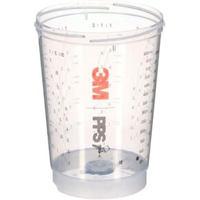 3M PPS Series 2.0 Vented Spray Cups, 23.7 fl oz, 26363, Standard, Ready to use to Mix and Spray for Automotive Paint Cars, Furniture, House and More, 50 Cups Per Pack