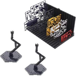 3 pieces Gundam model display stand and Gundam model parts stand, suitable for Gundam models and action doll stands, as well as HG, MG, RG model character display stands. (Combination set) (3 pieces)