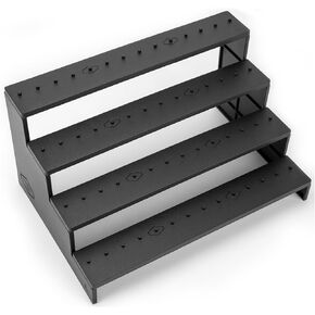NC EBCO Action Figure Riser Display Shelf,4 Tier Stand Base with PEG For 3.75 inch Action figure Organizer and Storage, Compatible with 1/18 Scale Vintage Star Wars /G.i Joe Figures Toy