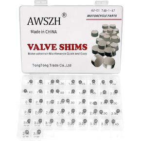 Adjustable Valve Shim Kit 7.48mm Compatible with Kawasaki Z750S 2005-2006 Suzuki GSF1250S Bandit 2009 Yamaha GTS1000A 1993-1994 Honda CBR600F F4I 2001-2005 Dirt Bikes 1.20mm-3.50mm (141Pcs)