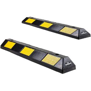 RK-BP36 Rubber Curb Parking Block for Driveway and Garage, 36 -Inch Set of 2