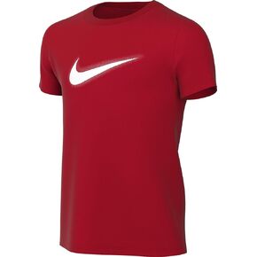 Nike Multi Big Boys' Dri-FIT Graphic Training Top (Small, University Red/White)