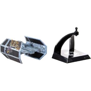 Hot Wheels Star Wars Starships Select Premium Diecast Darth Vader's TIE Advanced Battle Damage Variant