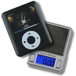 Pocket Weighing Scales Electronic Digital Mini Scale MP3 Stylish Design with LCD Display 0.01-100g