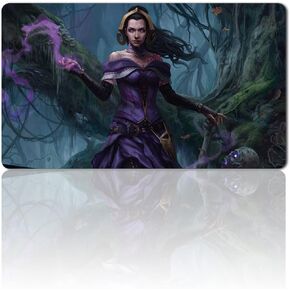 Liliana, Waker of The Dead - Board Game TCG Playmat Table Mats Size 23.6X13.8 inch Games Mousepad Compatible for TCG MTG Playmat Bag