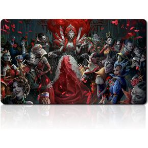 INNISTRAD,Crimson Vow Key Artwork - Board Game TCG Playmat - 23.6x13.8 inches - Compatible for TCG MTG Playmat Free Bag