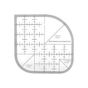 Creative Curved Corner Cutter Quilt Ruler Acrylic Sewing Curved Corner Ruler, Sewing Patchwork Ruler Sewing Template Suitable for Patchwork Tools
