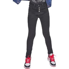 YMI Girls Essential Button Fly Skinny Jeans