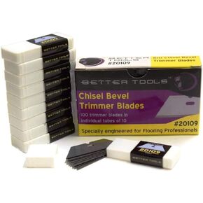 Better Tools - Chisel Bevel Carpet Trimmer Blade (100 blades/box)