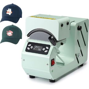 OFFNOVA Auto Hat Heat Press Machine, Caps Heat Press with Interchangeable Platens for Hats and HTV Iron on and Sublimation Projects, Automatic Release & Press Digital Control Panel for Caps