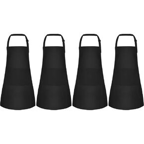 NACHLYNN 4/10/20 Pcs Kids Apron Adjustable Toddler Apron with 2 Pockets Kids Painting Aprons for Kids Painting Cooking Crafts