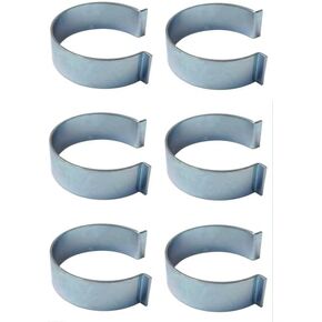 FRF FLAG Metal C Buckle-1-1.25 Inch Pole Fits (6PCS) Sleeve flag Buckle,For Sleeve flags to secure the flag to the flagpole so that he does not move