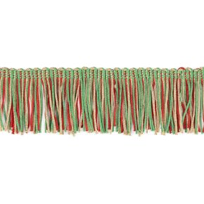 2" Multicolor Chainette Fringe Trim, Polyester-Made Decorative Fringe Trim, Versatile Fringes for Costumes, Uniforms, Home Decor, and Party Decorations, 5 Yards, Magenta