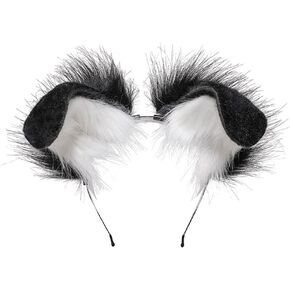 Dog Ears Headband Puppy Ears Hair Hoop Bendable Animal Ears Cosplay Headwear Costume Party Hair Accessories