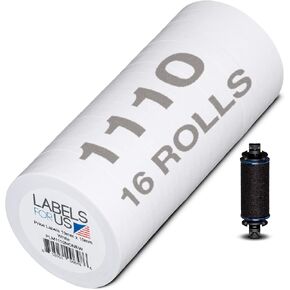 Monarch 1110 Compatible Labels - White - 17,000 Labels - 16 Rolls - Labels for Us