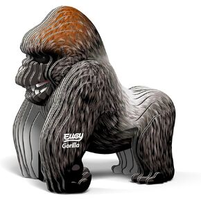 Eugy Gorilla 3D Puzzle, 32 Piece Eco-Friendly Educational Toy Puzzles for Boys, Girls & Kids Ages 6+