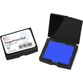 Lee Products Inkless Fingerprint Pad, Blue Ink