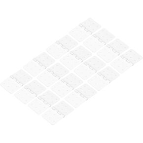 MECCANIXITY RC Hinges 1.1 Inch x 0.6 Inch Adjustable Model Airplane Remote Control Aircraft Wings Parts Square Plastic Loose-Leaf 16 Pcs