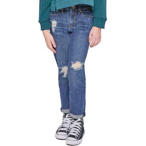 YMI Girls Taylor Dream Relaxed Fit Cuffed Jeans