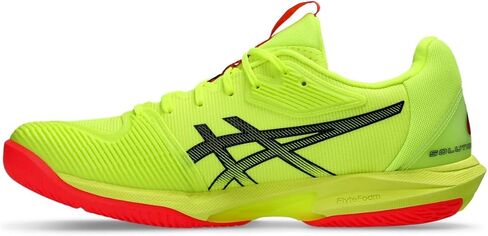 ASICS Men's Solution Speed FlyteFoam 3 Tennis Shoes, 8, Safety Yellow/Black in Saudi Arabia