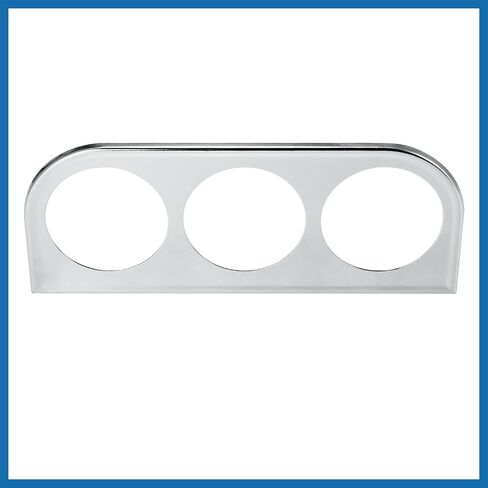 52mm 2" Triple Hole 3 Holes Metal Universal Console Dashboard Gauge Holder Dash Gauge Car Meter Mount Instrument Panel Shell Bracket Silver Tone Item Replacement in Saudi Arabia