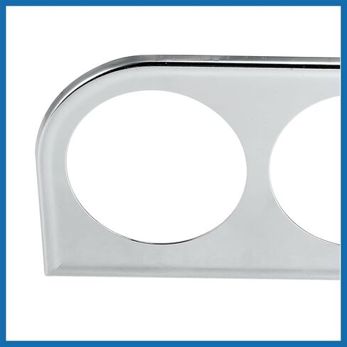 52mm 2" Triple Hole 3 Holes Metal Universal Console Dashboard Gauge Holder Dash Gauge Car Meter Mount Instrument Panel Shell Bracket Silver Tone Item Replacement in Saudi Arabia