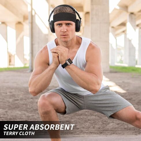 6 قطع من عصابات الرأس للرجال من أجل عصابات رأس رياضية للعرق، عصابة رأس رياضية، عصابات رأس للعرق، عصابات رأس قابلة للتمدد، لكرة السلة، كرة القدم، الجري في صالة الألعاب الرياضية in Kuwait