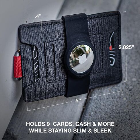 محفظة Dango Slim Minimalist للرجال - حجب RFID - مادة Dtex متينة مقاومة للماء، أسود in Saudi Arabia
