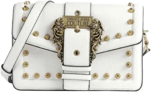 Versace JEANS COUTURE Studded shoulder bag White in Saudi Arabia