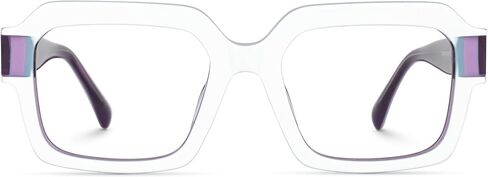 Zeelool Square Blue Light Blocking Glasses for Men, Glasses Frames Eyewear with Clear Lenses & Spring Hinges ZJGA914355 in Saudi Arabia
