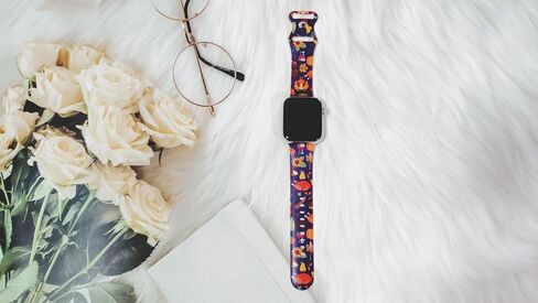 Thanksgiving Watch Band Compatible With Apple Watch 38mm 40mm 41mm 42mm 44mm 45mm 49mm, Wristband Replacement For Iwatch All Series in Saudi Arabia