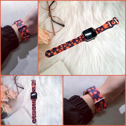 Thanksgiving Watch Band Compatible With Apple Watch 38mm 40mm 41mm 42mm 44mm 45mm 49mm, Wristband Replacement For Iwatch All Series in Saudi Arabia