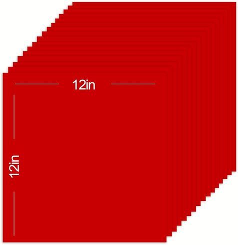 Red Cardstock 50 sheets, 12" x 12" Cardstock Paper Bulk Construction Paper,250GSM Card Stock Printer Paper Scrapbooking Supplies for Diy Crafts Cricut Card Making (Red) in Saudi Arabia