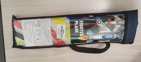 Kite Airplane Kite for Kids and Adults, Easy to Fly with Durable Fiberglass Frame, Outdoor Fun Sports Plane Kite with Handle and Line Good Flying (Fighter Plane-Blue) in Saudi Arabia