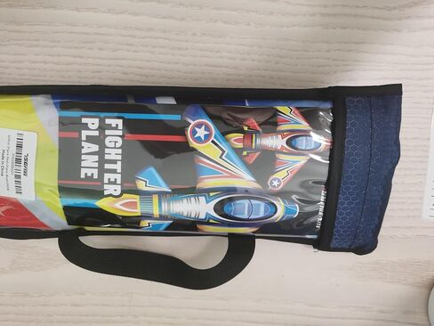 Kite Airplane Kite for Kids and Adults, Easy to Fly with Durable Fiberglass Frame, Outdoor Fun Sports Plane Kite with Handle and Line Good Flying (Fighter Plane-Blue) in Saudi Arabia