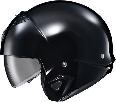 ScorpionEXO Covert 2 وجه مفتوح 3/4 كامل الوضع خوذة دراجة نارية بلوتوث جاهزة للسماعات جيوب قابلة للتبديل غطاء الفم معتمد من DOT صلب (أسود غير لامع - XL) in Saudi Arabia