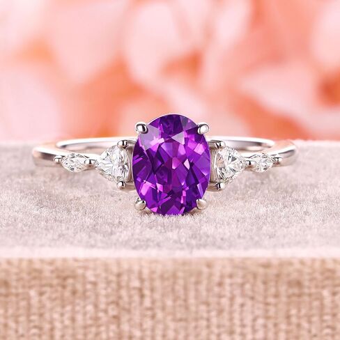 خواتم زمرد من الذهب عيار 14 قيراط عيار 18 قيراط للنساء، 1 1/2 قيراط من قطع البيضاوي جوهرة الميلاد وعد الذكرى السنوية لفيرميل الذهب / 925 خاتم مطلي بالفضة الاسترلينية، هدية للزوجة والأم والصديقة مقاس 5 إلى 12 in Kuwait