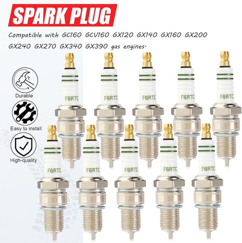 Spark Plug F6rtc متوافق مع Champion 415 RN9YCC RN10YC BOSCH WR6DC WR7DC 242229656 W175TR30 W200TR33 in Kuwait