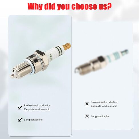 Spark Plug F6rtc متوافق مع Champion 415 RN9YCC RN10YC BOSCH WR6DC WR7DC 242229656 W175TR30 W200TR33 in Kuwait