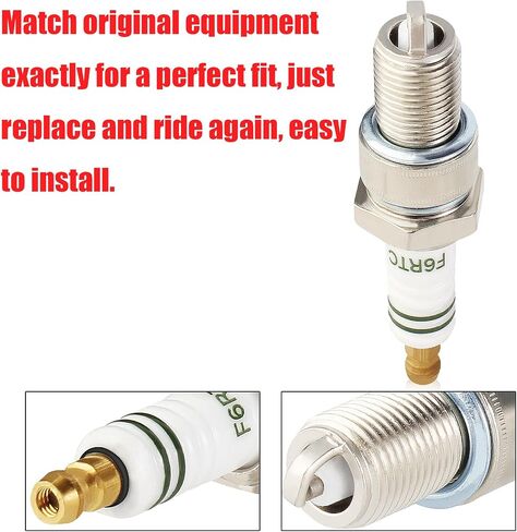 Spark Plug F6rtc متوافق مع Champion 415 RN9YCC RN10YC BOSCH WR6DC WR7DC 242229656 W175TR30 W200TR33 in Kuwait