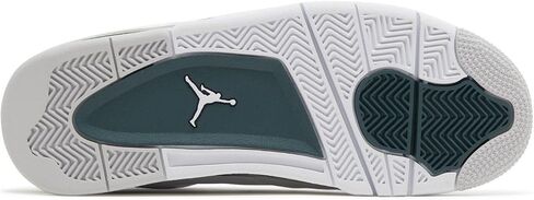 Nike Air Jordan 4 Retro Mens Sneaker, White/Oxidized Green/White/Neutral Grey, Size 5 in Saudi Arabia